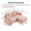 Canapé modulaire en forme de L avec repose-pieds Cloud