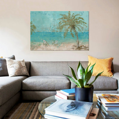 « beach day landscape i », impression sur toile