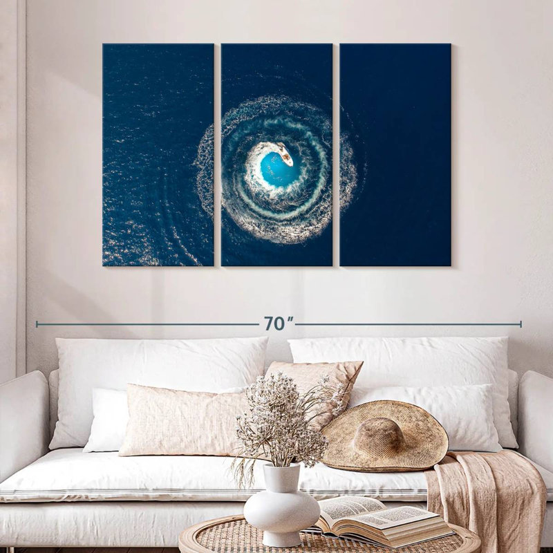 Senne Boat Driving Circles, 32" H x 50" W