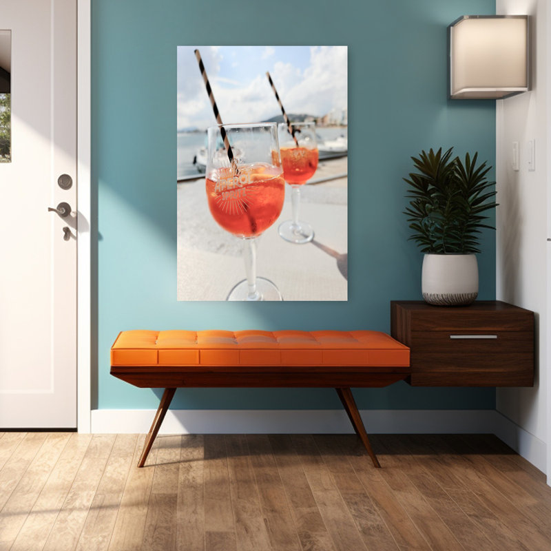 Art mural contemporain Sundowner, H 48 po x l 32 po
