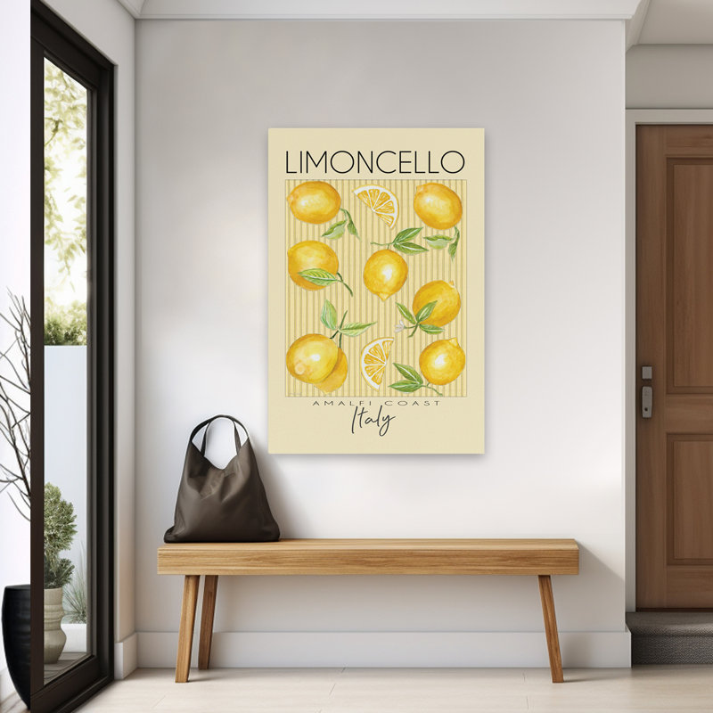 Limoncello - citrons contemporains, côte d'Amalfi, Italie, art thématique Limoncello, H 60 po x l 40 po