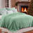 Brushed Flannel Blanket Winter Green Throw-116843117