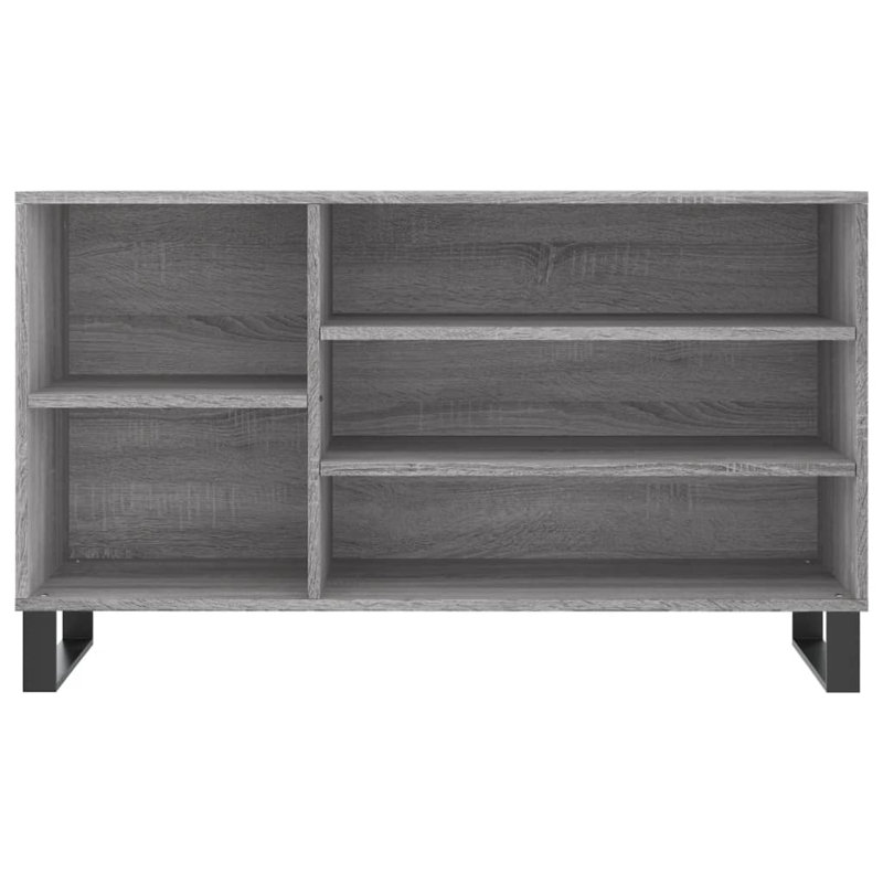 8 Pair Shoe Storage Cabinet, Grey Sonoma