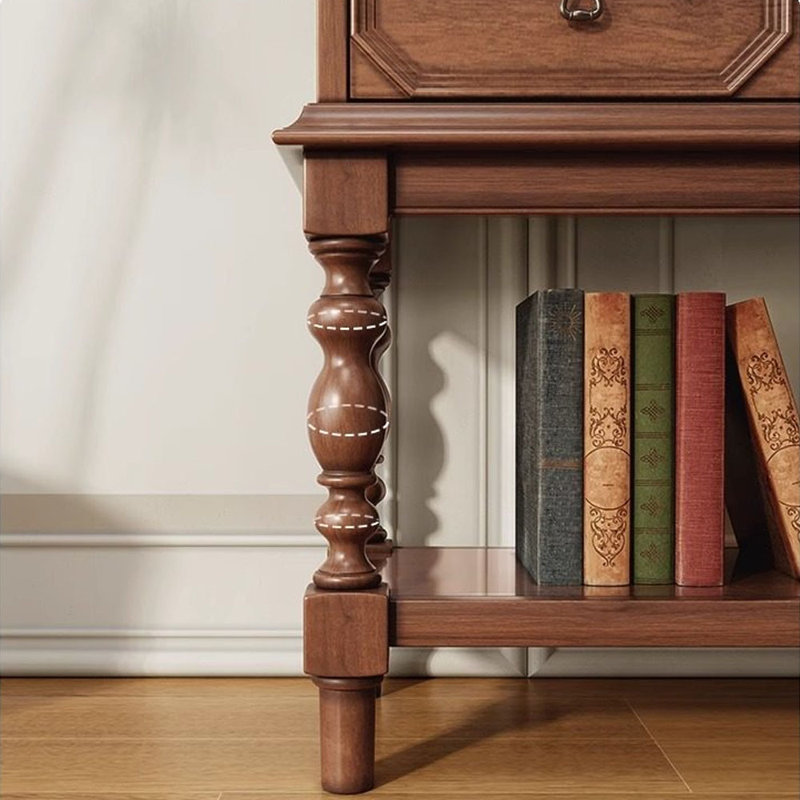 Buffet rétro en bois massif, 37.01" H x 59.05" W x 15.15" D