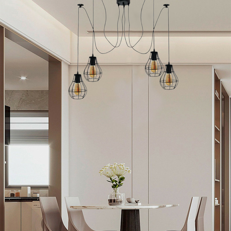Cluff 4 - Light Black Cluster Pendant