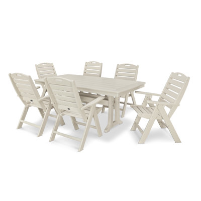 Nautical Rectangular 6 - Person 73" Long Dining Set