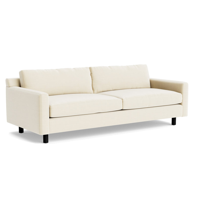 Hunter No Welt 90 Sofa, Performance Linen - Cream, Black