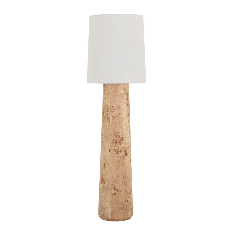 Daxton Floor Lamp, Light Mappa Burl