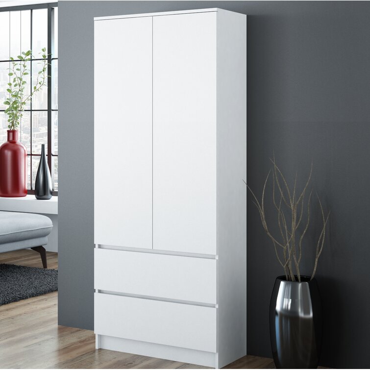 Latitude Run Croft 2 Door Wardrobe & Reviews | Wayfair.co.uk