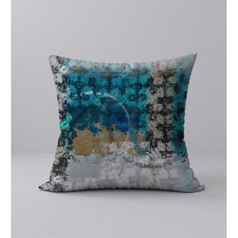 Housse et insert de coussin carré Speed Happy, 20 po x 20 po