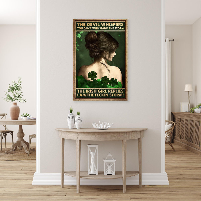 «Stangland The Irish Girl replies on Canvas», impression, H 36 po x l 24 po x P 1,25 po