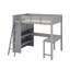 Lit mezzanine double avec bureau et tablette-227815166