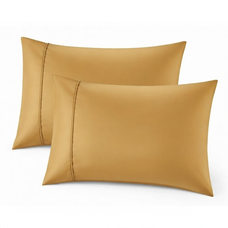 Cooling Bamboo Pillowcases, Set of 2 – Ultra Soft & Breathable, Queen, Medallion