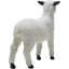 White Happy Sheep Wool Figurine