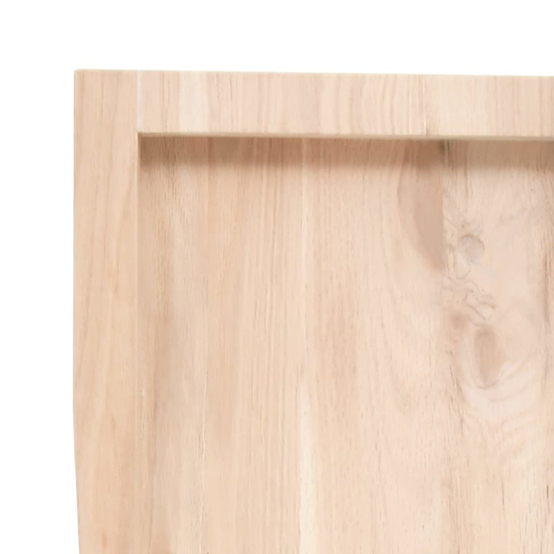 Abisoye 100cm Solid Wood Bathroom Vanity Top, Natural