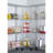 EcoStorage® 27" W x 18" D 4 Tier Corner Wire Shelving with Wheels