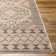 Tapis brun clair et blanc Morton
