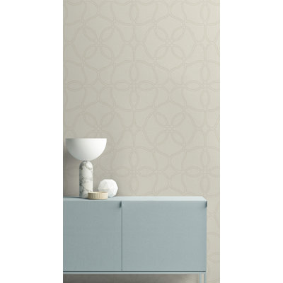 Prestynne 10m x 52.07cm Textured Metallic Finish Paste the Wall Wallpaper Roll