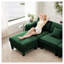Canapé modulaire avec repose-pieds Emerald Green Boucle-129098713