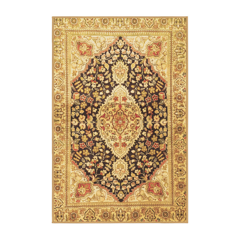 Tapis brun traditionnel Traditional 4092, Rectangle 4 pi x 6 pi