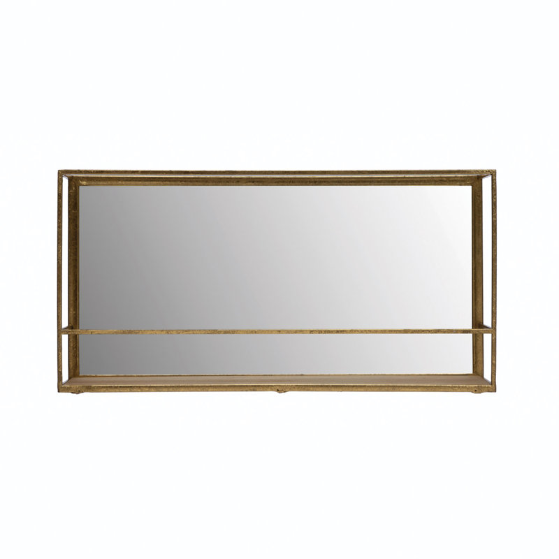 Tablette murale avec miroir