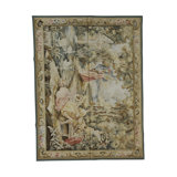 Hand-Knotted Wool Area Rug in Beige/Brown/Blue