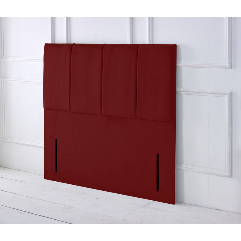 Upholstered Velvet Headboard, Single (3'), Burgundy
