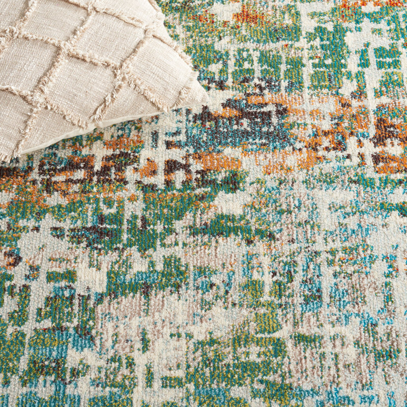 Madison Performance Abstract Rug, Rectangle 5'3" x 7'6"