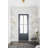 Modern Semi Flush Ceiling Light Globe Clear Glass Brass Fixture