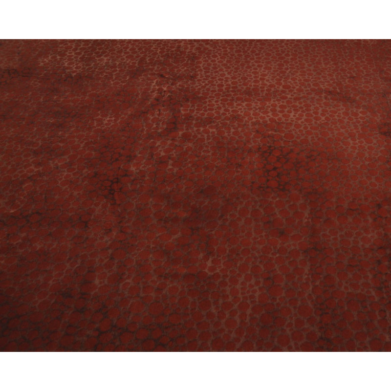 Moondrops Red Laquer Area Rug in Red, Rectangle 10' x 14'