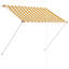 Auvent d'extérieur manuel rétractable manuel en acier polyester blanc blanc WALPLUS 59,1 po x 59,1 po-137567377-137567378-137567379