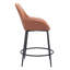 Ensemble de 2 tabourets de comptoir Rosabel