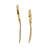 Decorative Objects for Home Decor – Gold Feather Handle Magnifying Glass Sculpture Set of 2 for Shelf Styling, Kitchen Decor, or Decorations for Living Room – Unique Accent Statues and Sculptures – 10", Gold