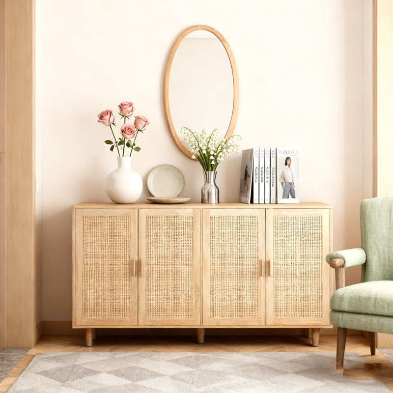 Armoire de rangement 62,2 po, Naturel