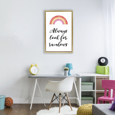 Cadre flottant Always Look For Rainbows, design par Martina Pavlova