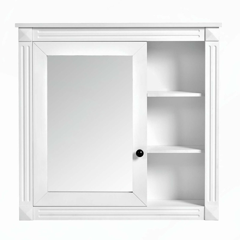 Armoire de salle de bain murale polyvalente avec miroir et rangement, optimisant l'utilisation de l'espace