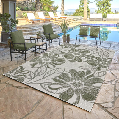 Tapis intérieur / extérieur tissé à plat toutes saisons Tropea Arda