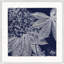 Transitional Leaf Composition On Navy 1 Print