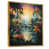 Toile avec cadre flottant or