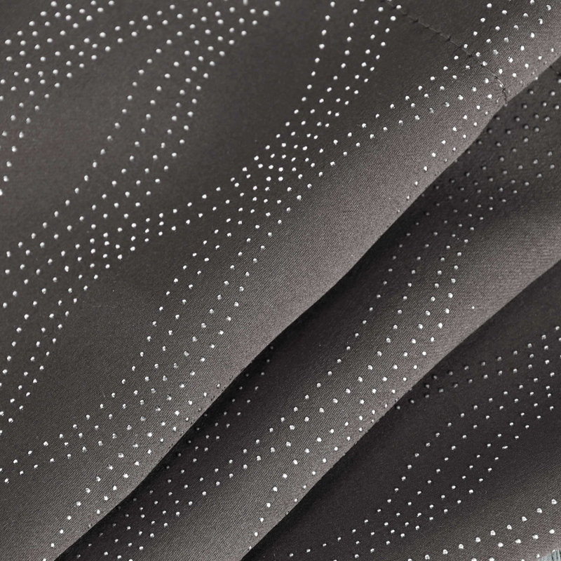 Paire de rideaux obscurcissants en polyester à texture moderne Vedder, Gris anthracite, l 42 po x L 108 po