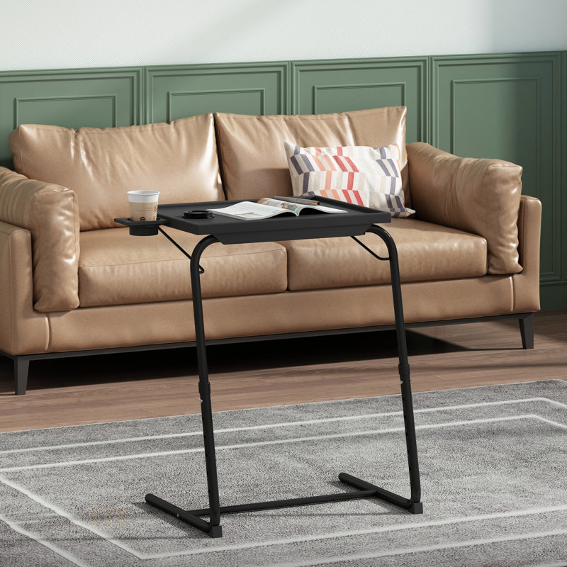 Table d'ordinateur portable réglable avec réglages de hauteur et d'angle pour une utilisation polyvalente dans les petits espaces