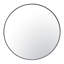Miroir mural tablette rond - l 30 po x H 30 po - noir-1001209485-1001209484