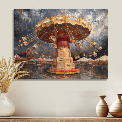 «Carousel Amusement Parks Adventure III - Décoration murale parcs d'attractions