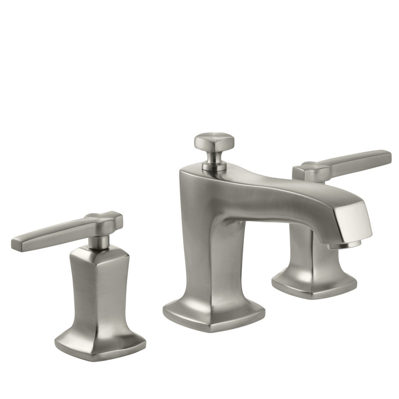 Margaux® Widespread Bathroom Faucet with Drain Assembly, Vibrant French Gold