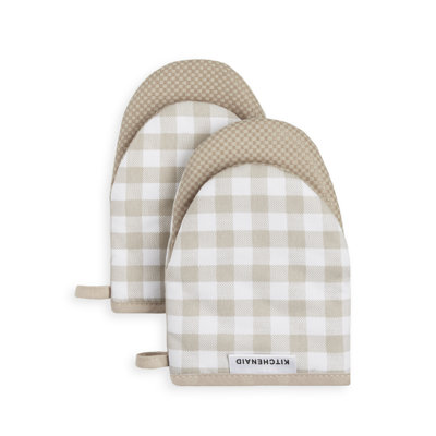 KitchenAid Gingham 2-Piece Oven Mitt