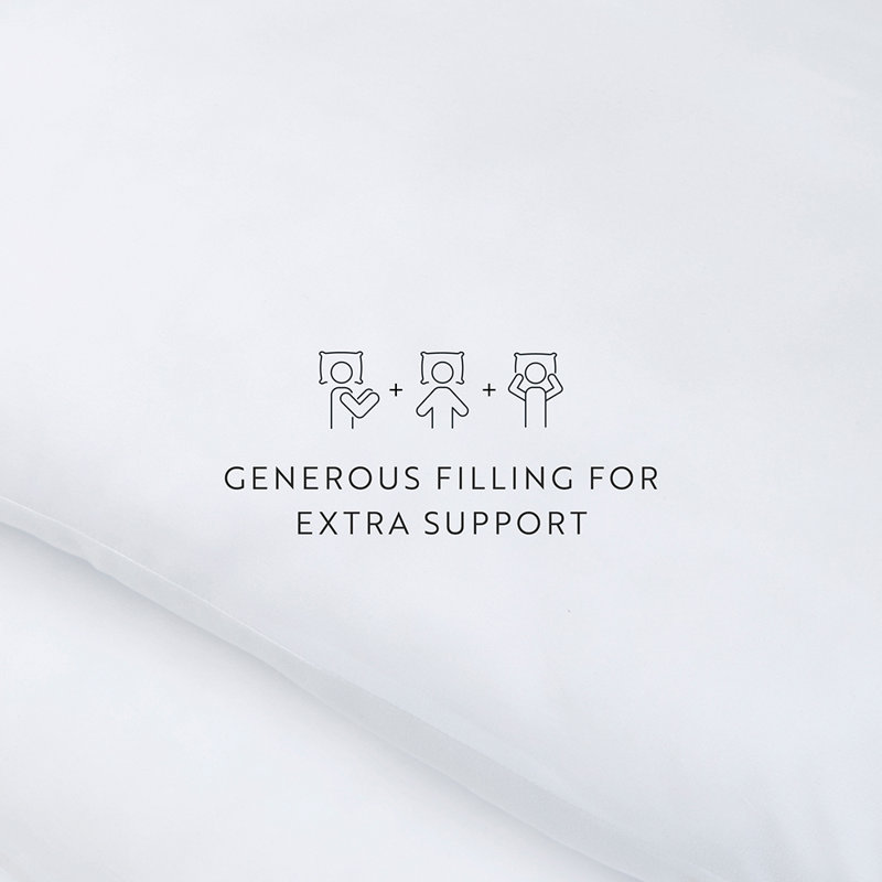 2-Pack Plush Bed Pillows Set, Queen
