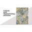 Tapis gris / jaune à motif abstrait Tary-781045953