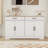 55.91" Large Farmhouse Buffet Cabinet Storage Sideboard With 2 Drawers And 4 Doors For Dining Living Room Kitchen Cupboard-White-1429915759