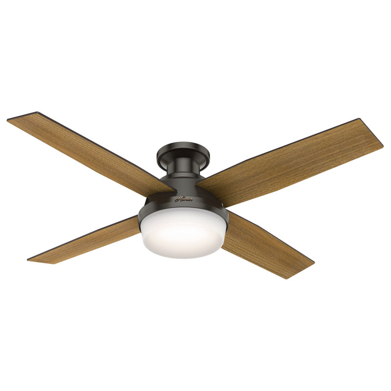 Ceiling Fan with LED Lights, Noble Bronze