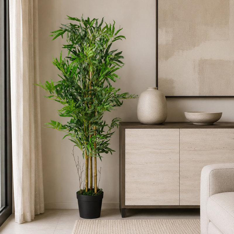 Faux Plant in Pot Liner, 120cm H x 60cm W x 60cm D